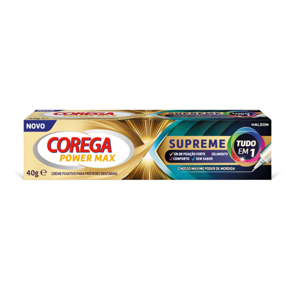 Corega Power Max Supreme Creme Fixador Próteses 40G